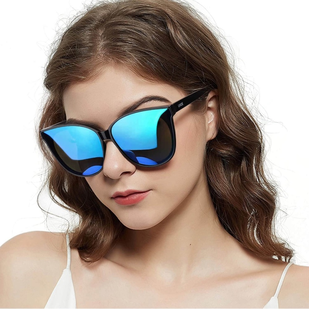 BRAND NEW Cat Eyes Sunglasses Polarized Oversized Fashion Eyewear